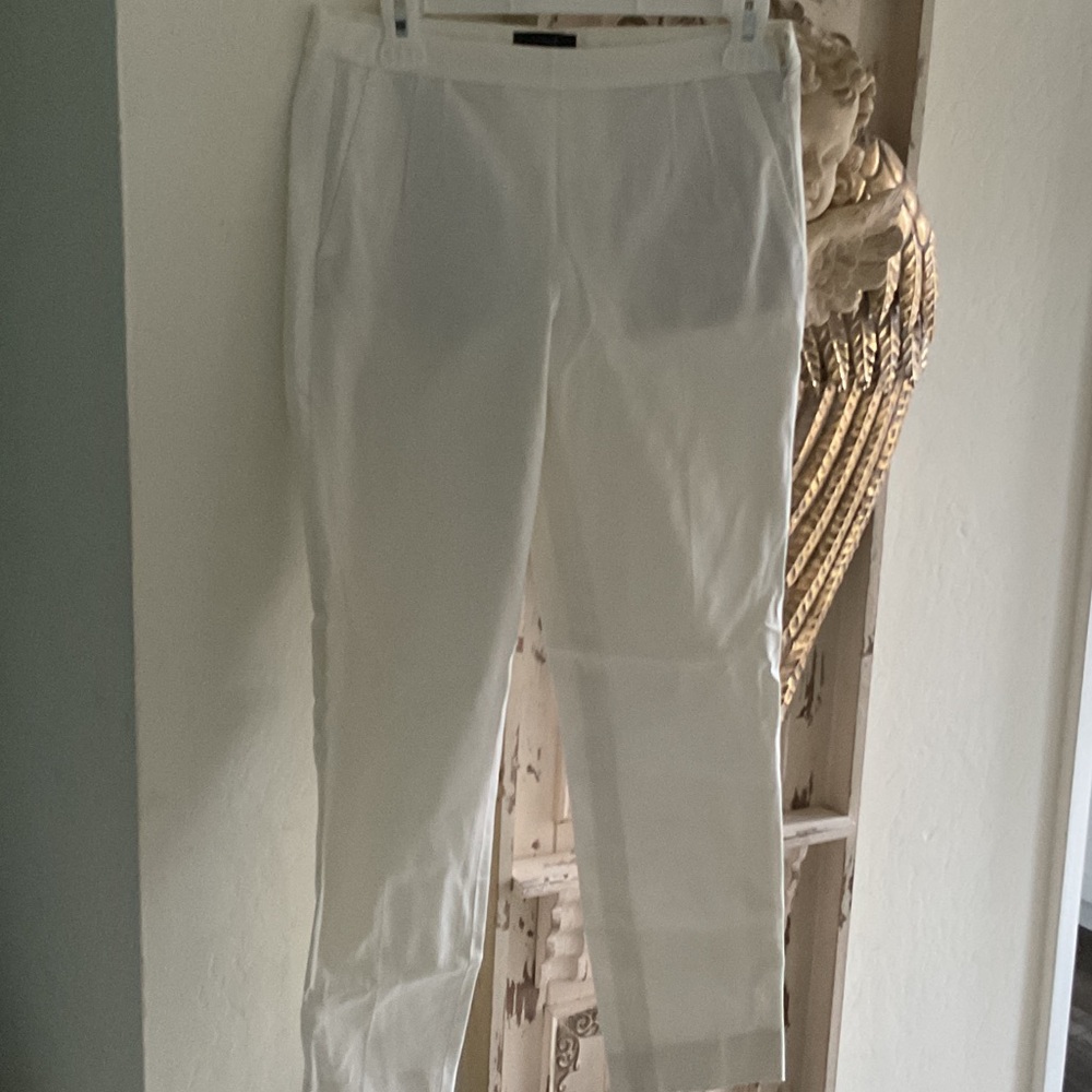 J. Crew White Ankle Pants